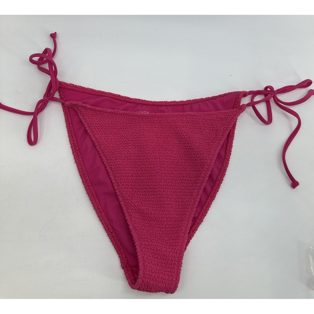 Kendal& Kylie String Baking Bottom Ties Hot Pink Women's Large
